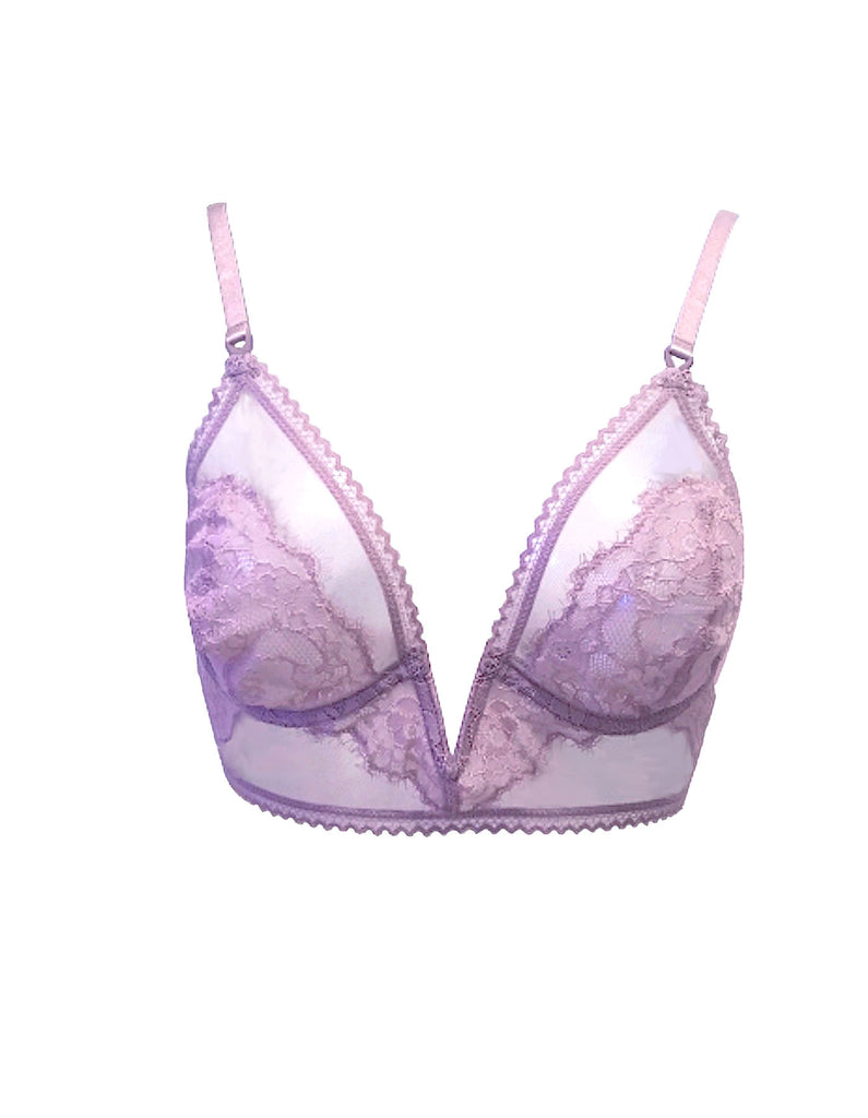 Victoria's Secret, Intimates & Sleepwear, Victorias Secret Purple Lace  Push Up Bra Size 32b